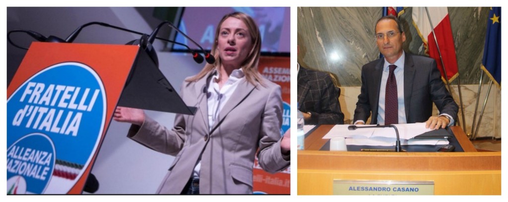 Giorgia Meloni e Alessandro Casano