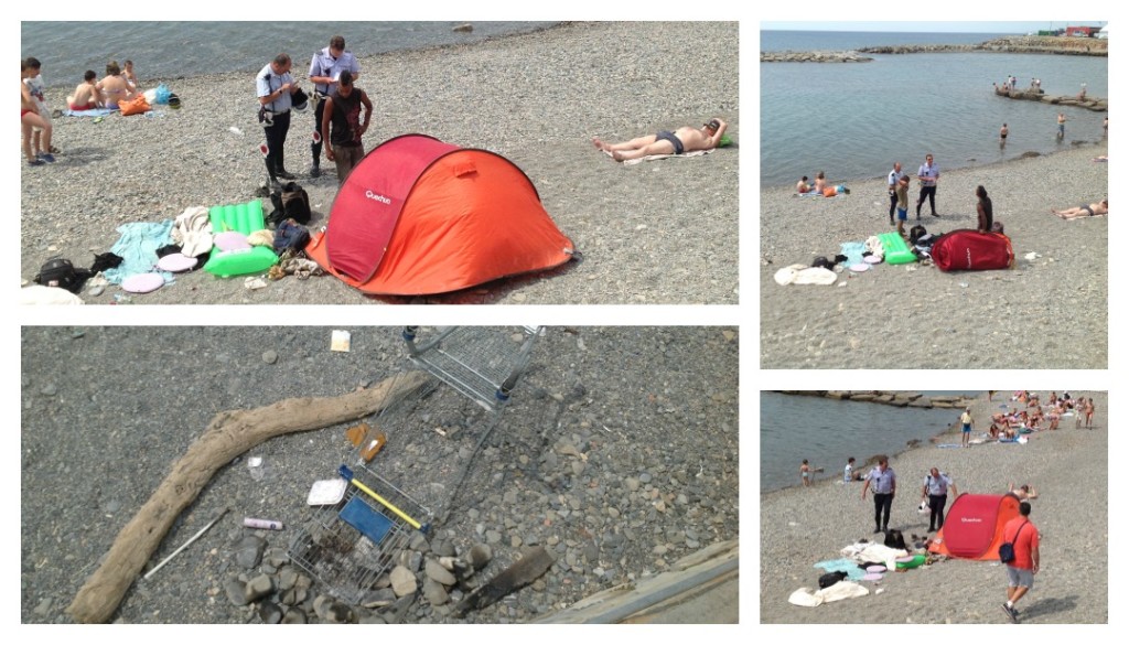 collage spiaggia