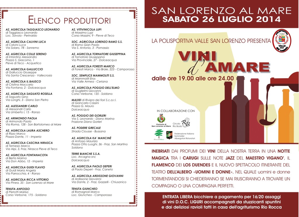 vini d'amare 