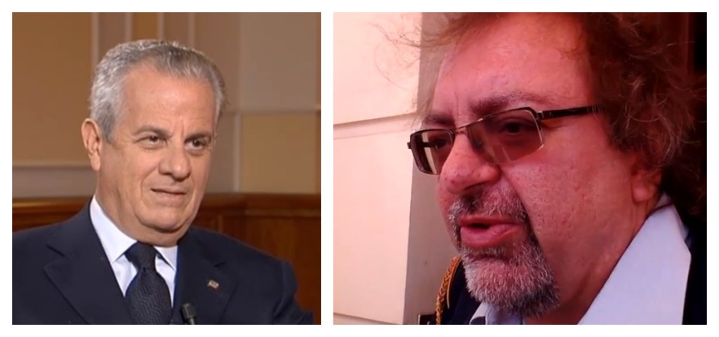 Da sinistra: Claudio Scajola e il Senatore Mario Gianrusso