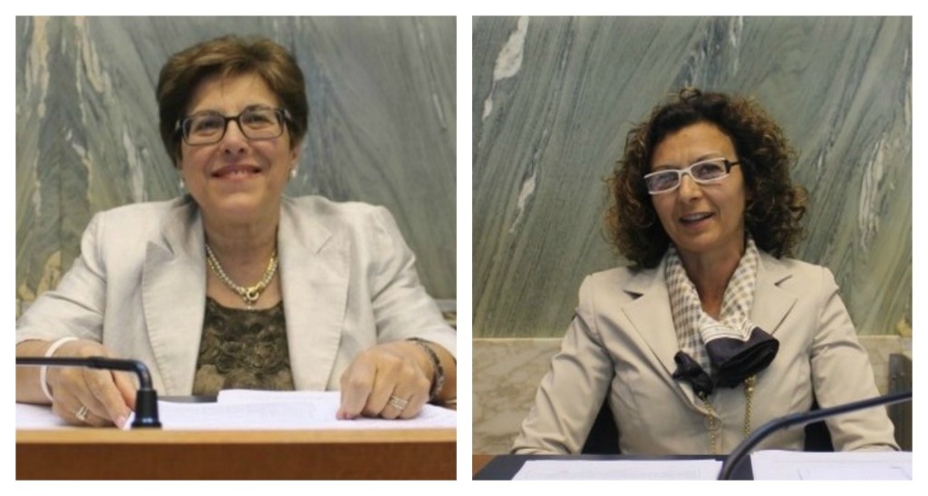 Da sinistra: Ida Acquarone e Piera Poillucci