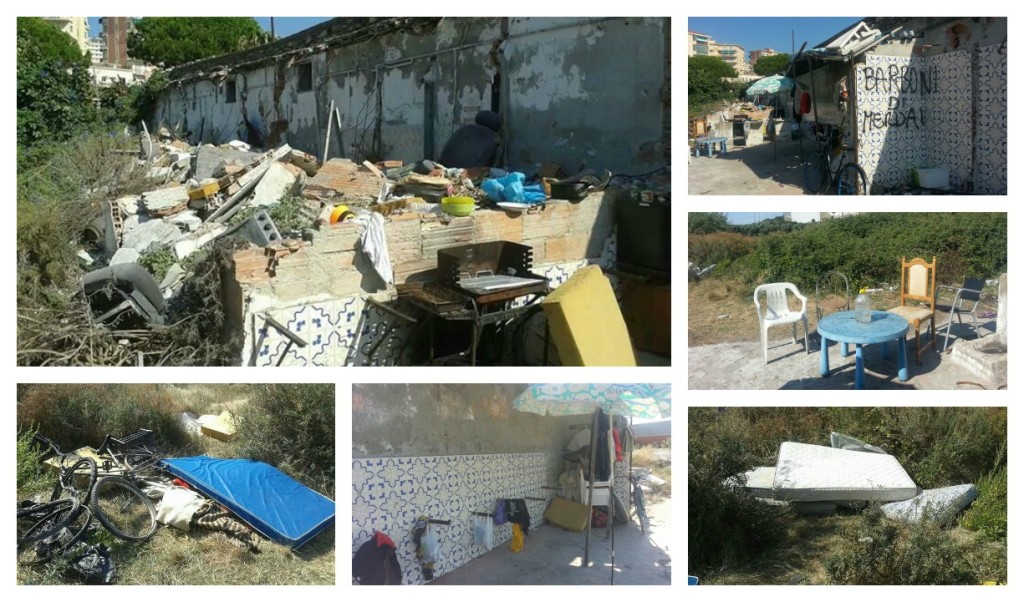 accampamento parco urbano