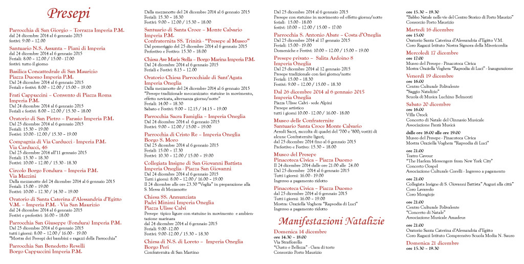 2 pagina Tutti gli Appuntamenti Natalizi