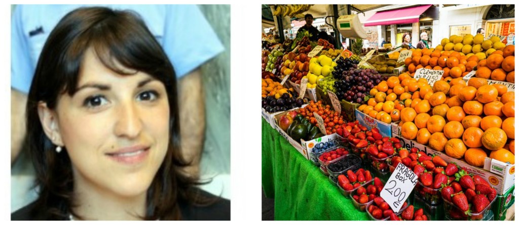 Collage chiarini mercato agricolo