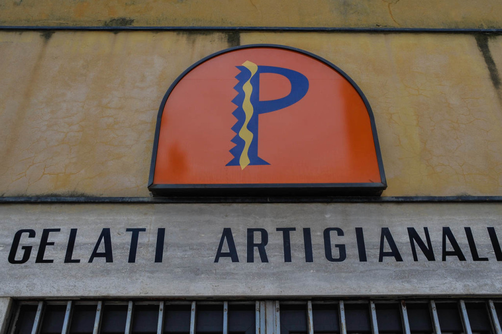 Lo storico logo della gelateria