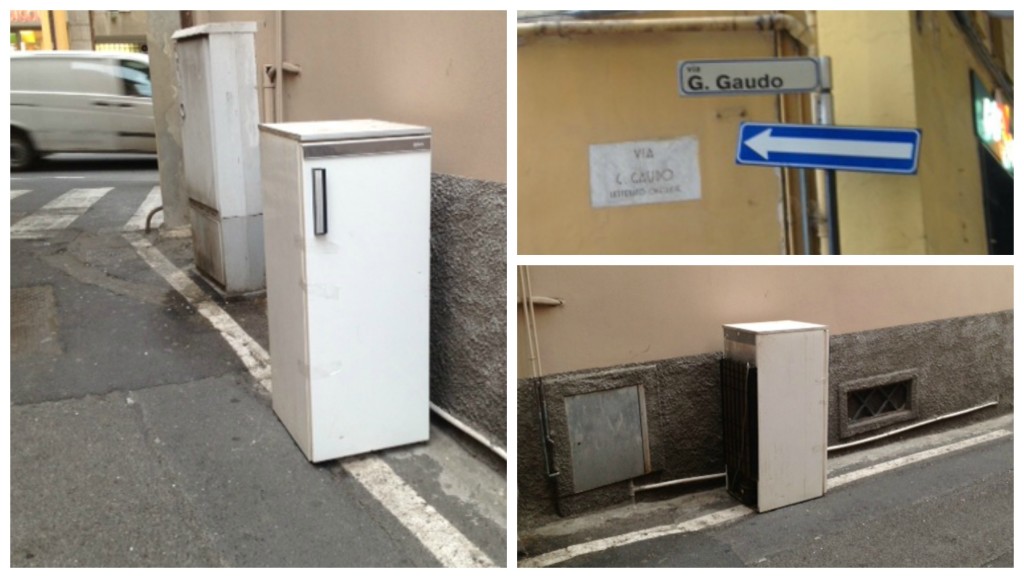 Collage frigo via gaudio