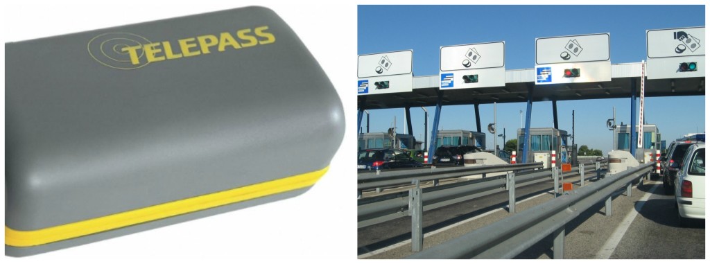 collage telepass casello