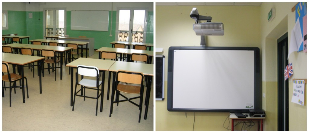 scuola e lavagna multimediale imperia