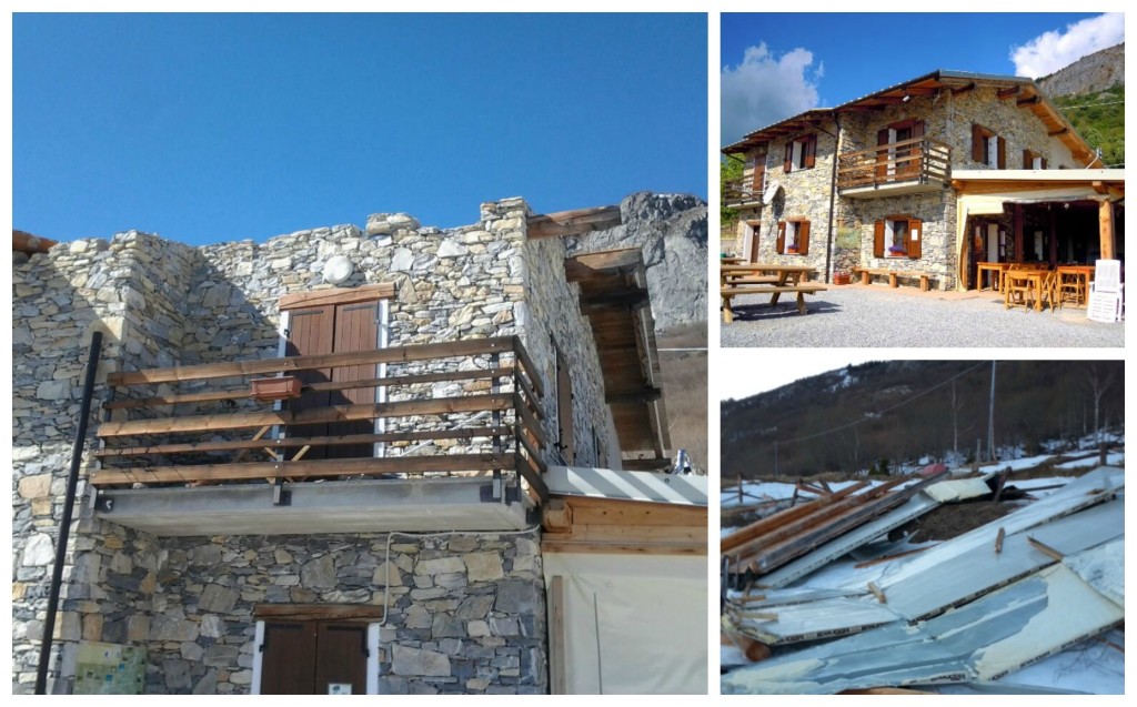 collage rifugio pian arma