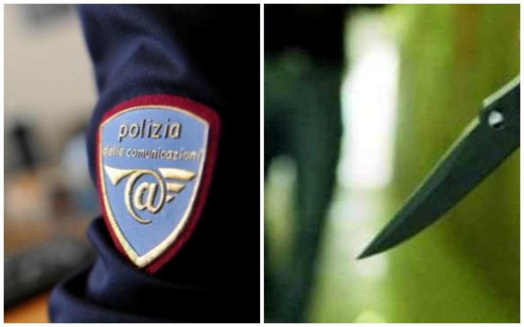 polizia postale coltello