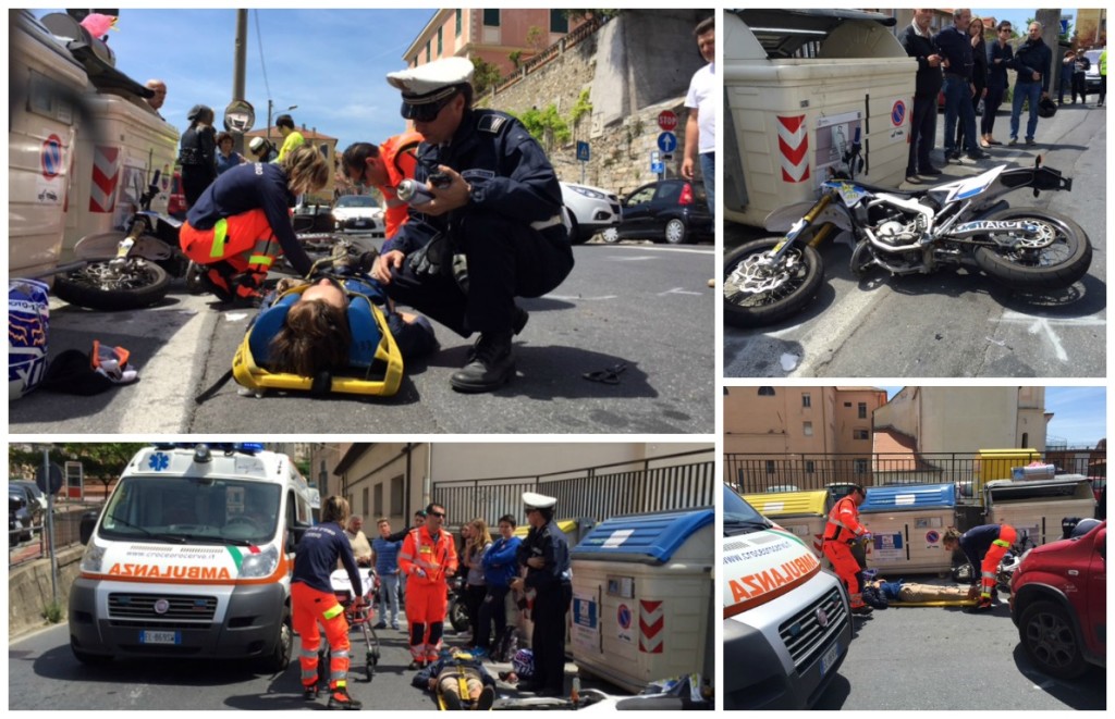 Collage incidente via santa lucia