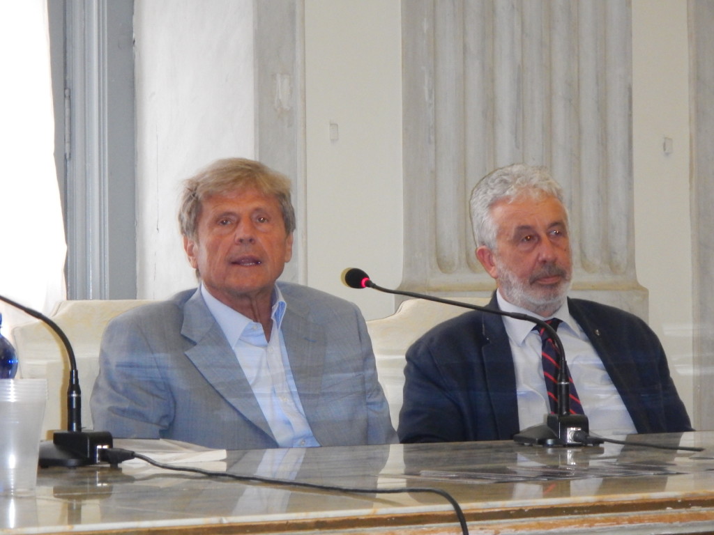 Il M° Ughi con il dirigente del Settore Cultura Giuseppe Enrico