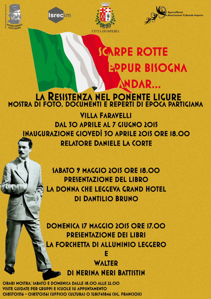 Locandina Mostra Resistenza a Villa Faravelli