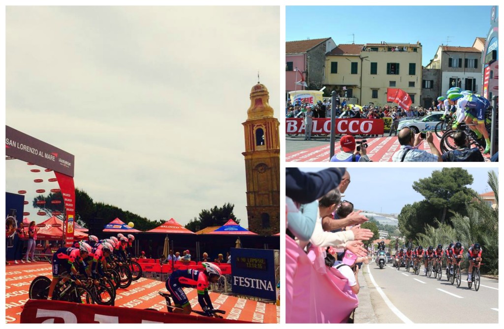 collage giro d'italia san lorenzo al mare