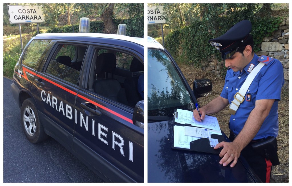 collage carabinieri costa carnara