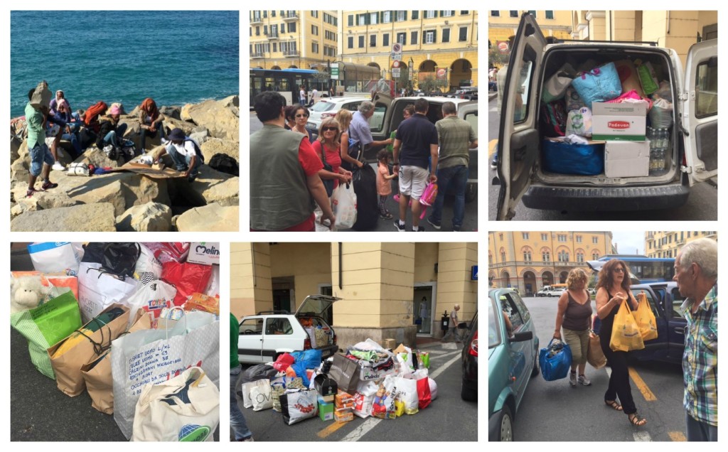 collage migranti raccolta