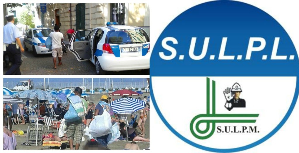 Collage sulpl commercio abusivo