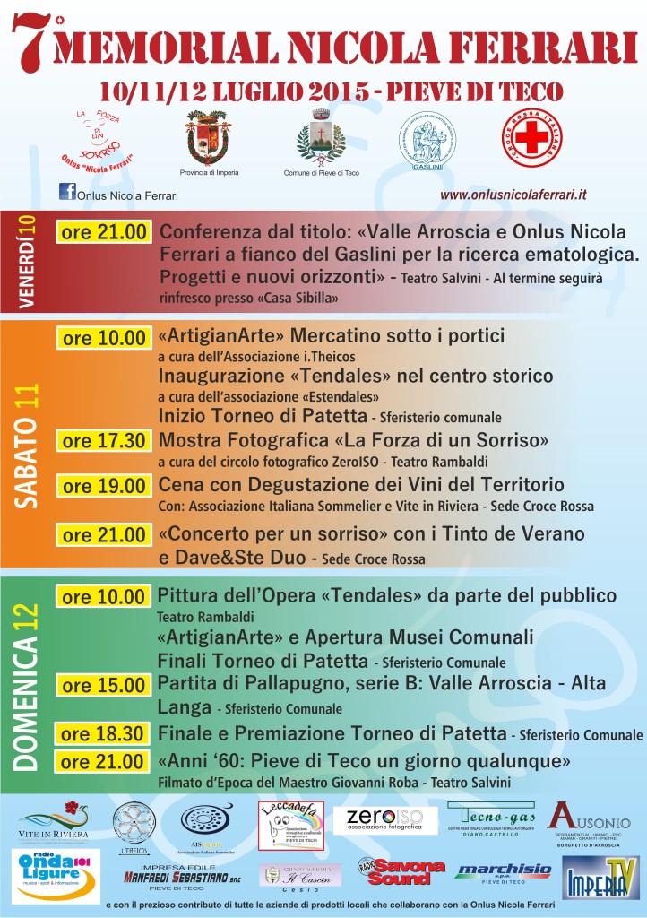 Locandina Generale Memorial 2015