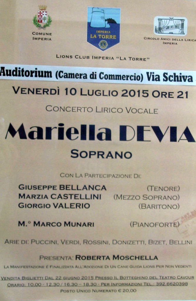 Locandina Mariella Devia