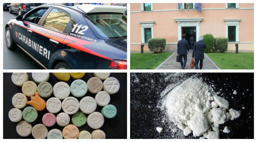 collage arresto droga