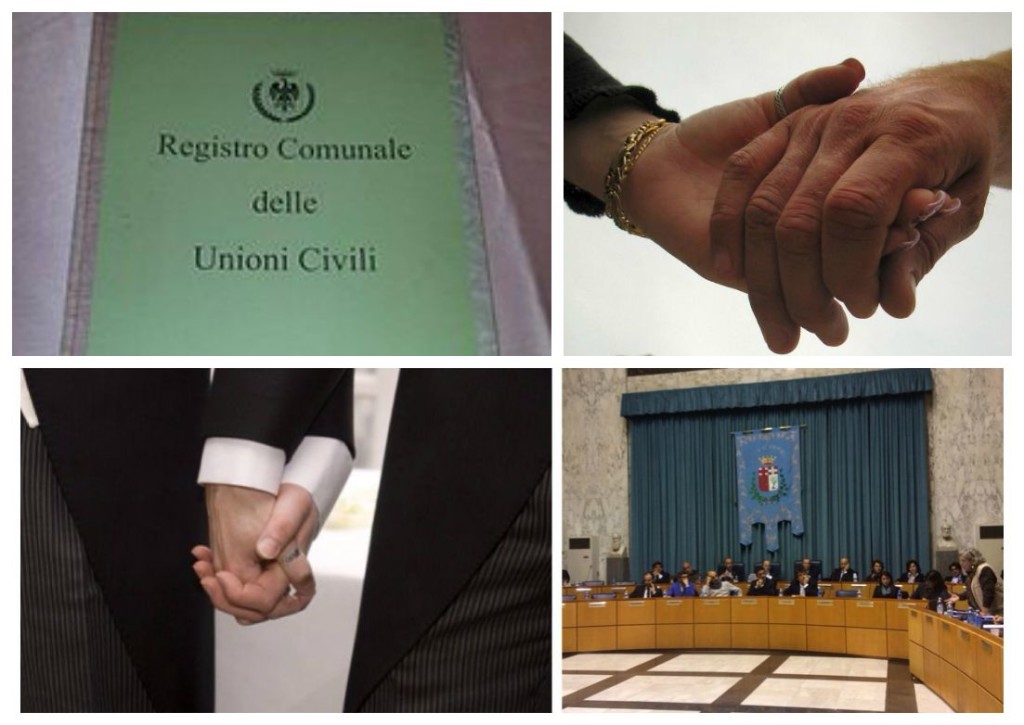 collage registro coppie di fatto