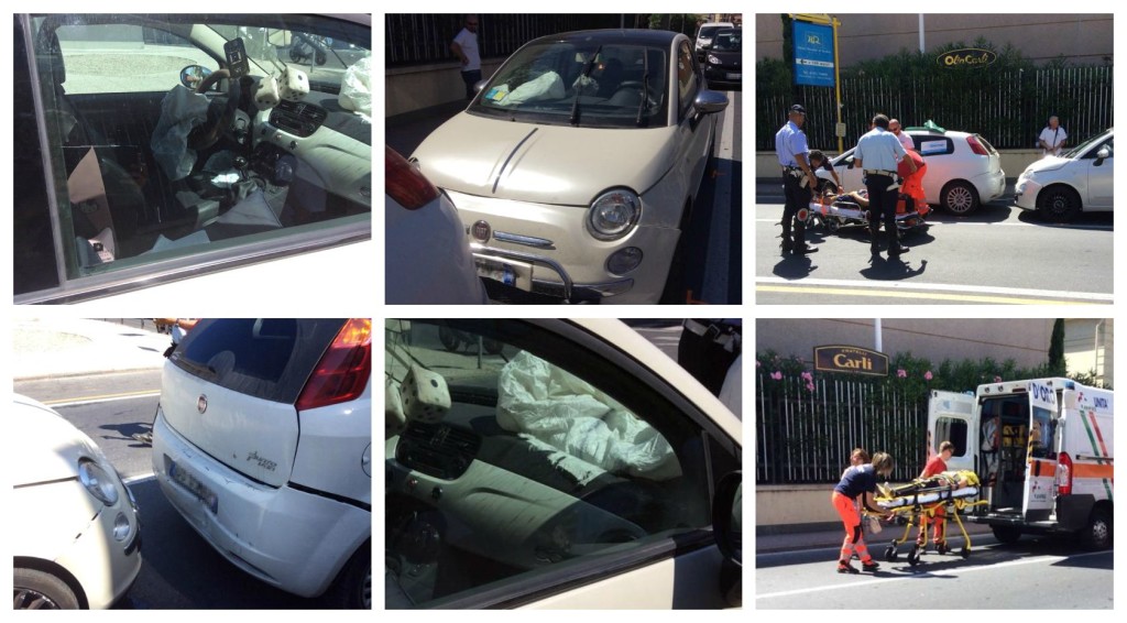 collage scontro 27 luglio