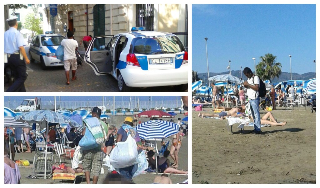 collage spiaggia polizia municipale