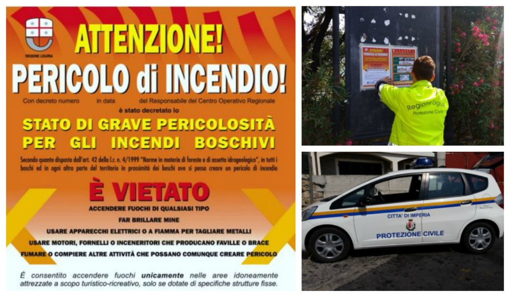 incendio collage prot civile