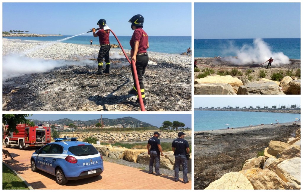 incendio parco urbano