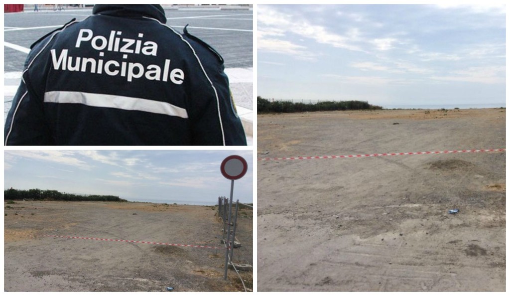 Collage chiusura polizia