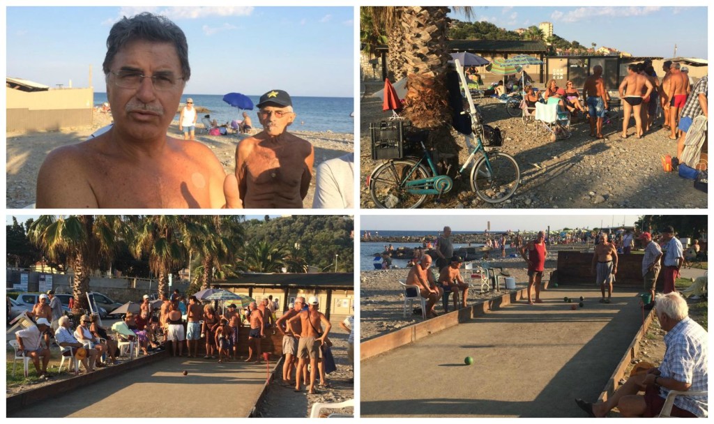 collage balneari campo da bocce