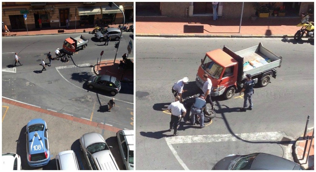 collage incidente piazza marconi