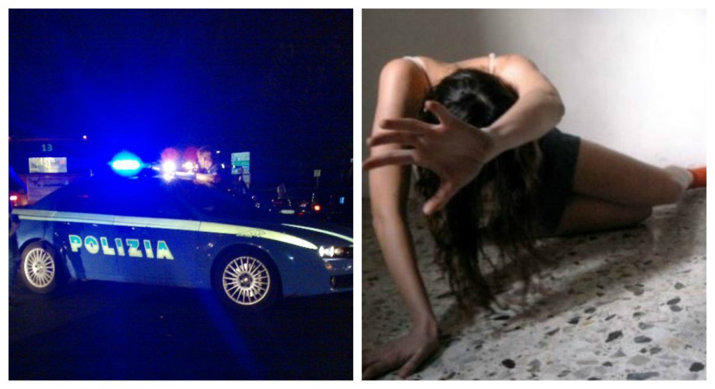 polizia donna aggredita