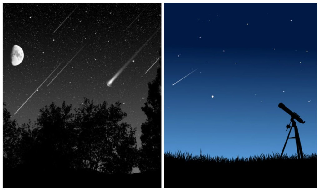 stelle cadenti collage