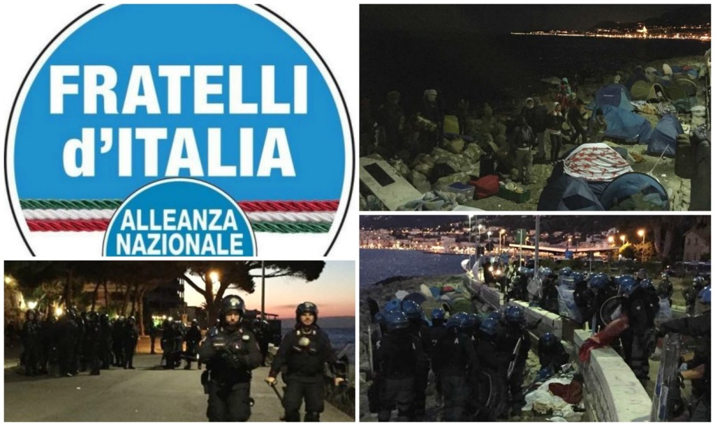 fratelli italia sgombero migranti