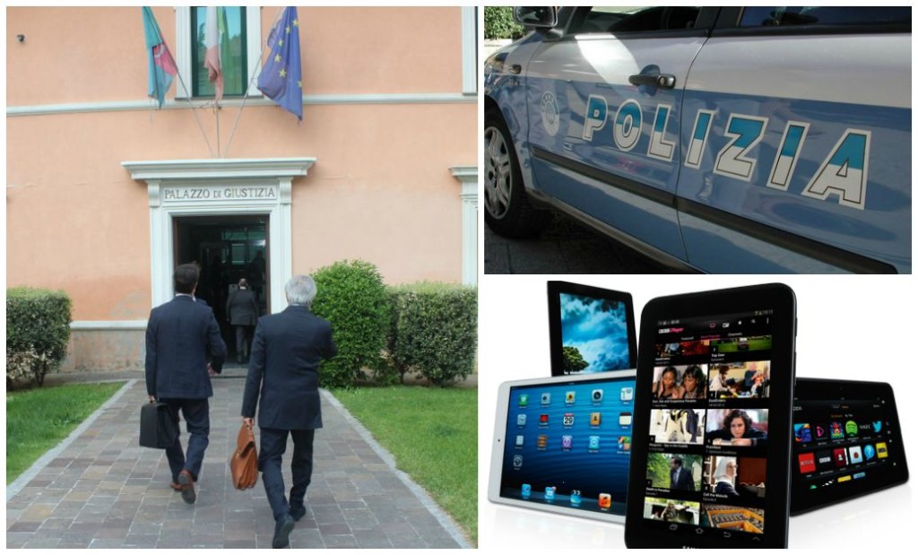 tablet polizia tribunale
