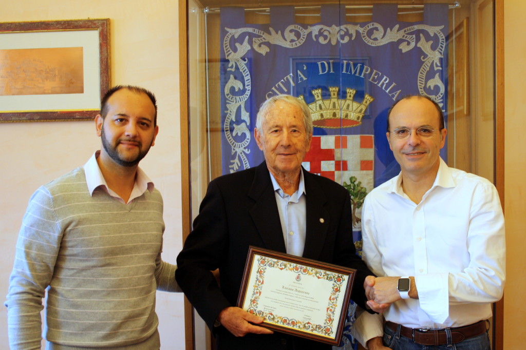Da sinistra Simone Vassallo, Luciano Acquarone, Carlo Capacci