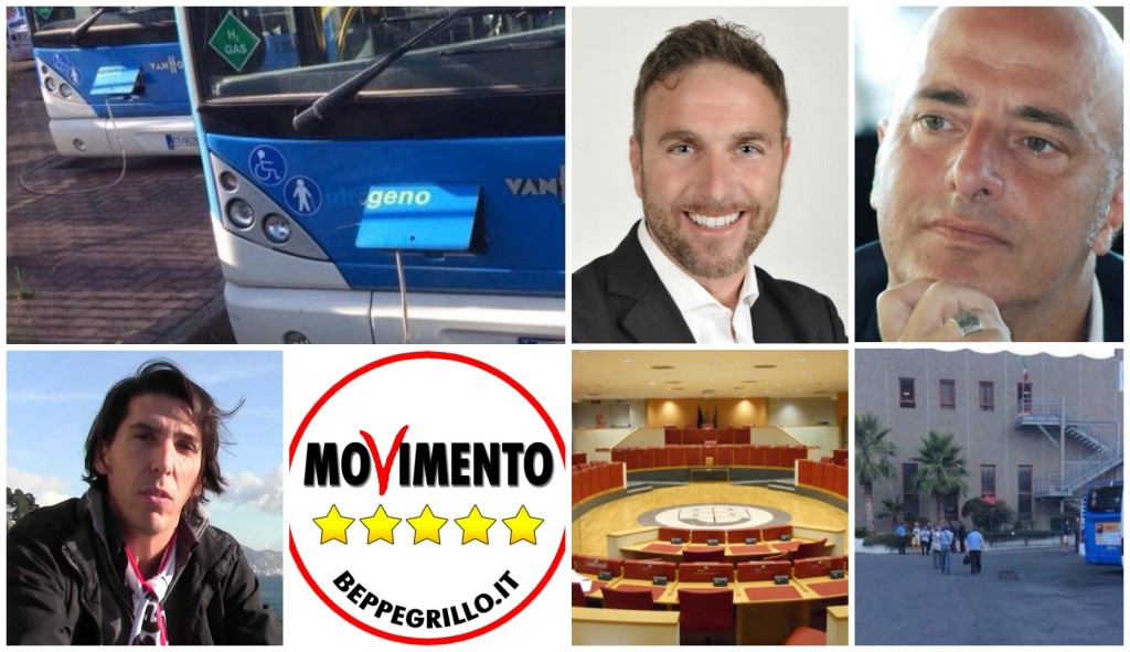 collage autobus idrogeno m5s