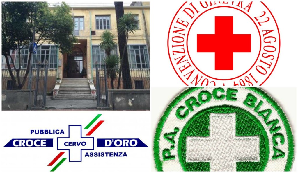 croce rossa bianca oro