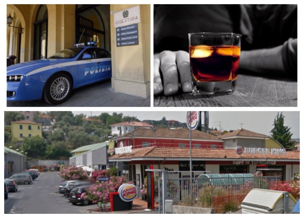 burger king alcool polizia