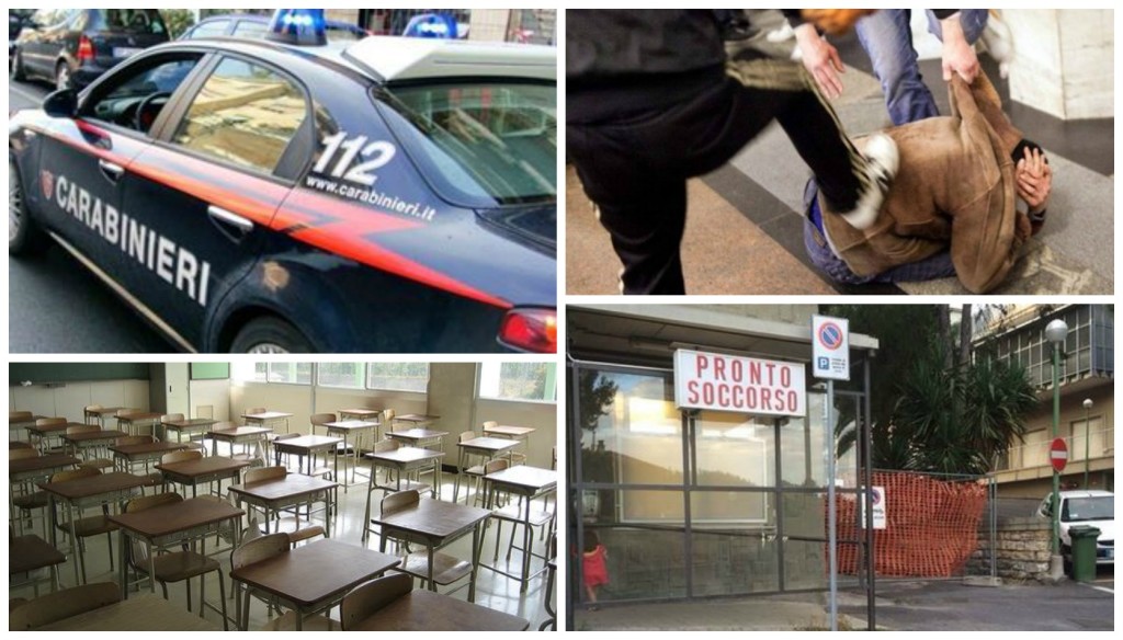 collage_carabinieri_pestaggio_scuola