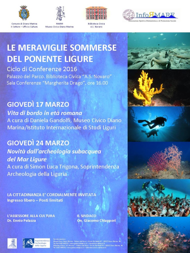 LOCANDINA A3 Le meraviglie sommerse del Ponente Ligure