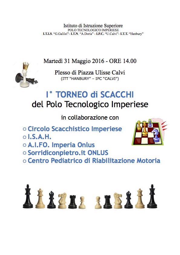 Torneo di scacchi Locandina1