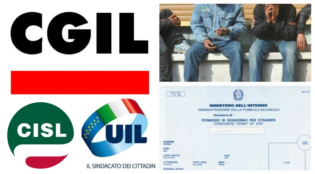 collage_cgilcisluil_disoccupati_immigrazione