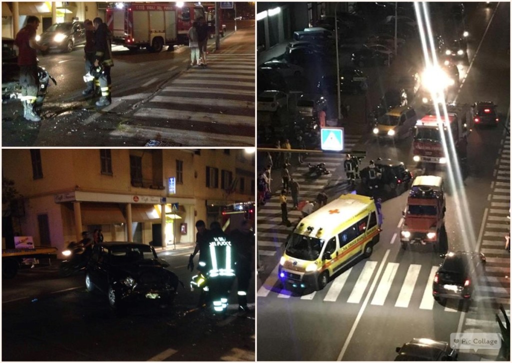 Collage incidente Viale Matteotti