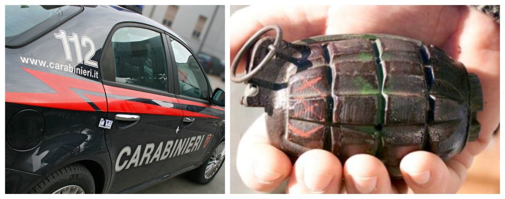 carabinieri bomba a mano