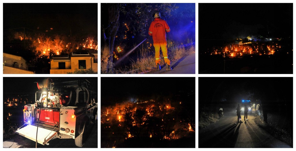 Incendio Poggi Civezza