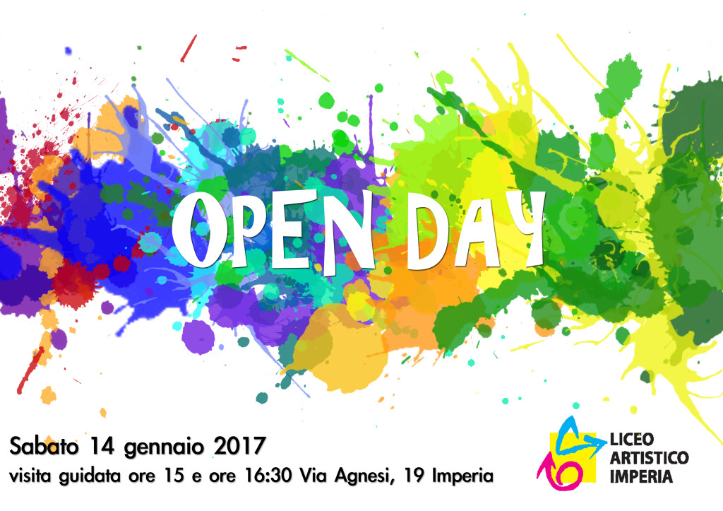 Volantino open day 14 gennaio