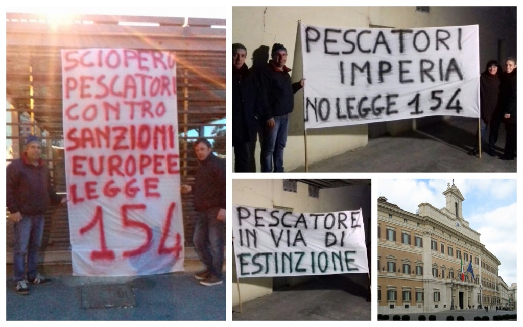 COLLAGE_scioperopescatori_montecitorio