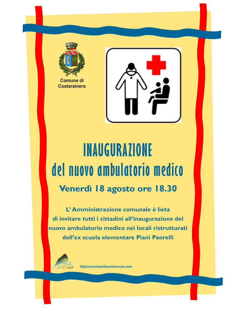 Inauurazione ambulatorio medico 18-08-2017